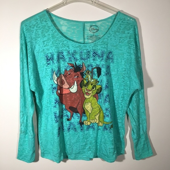Disney Lion King Hakuna Matata Green Burnt… - Picture 2 of 6